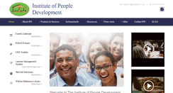 Desktop Screenshot of peopledevelopment.co.za